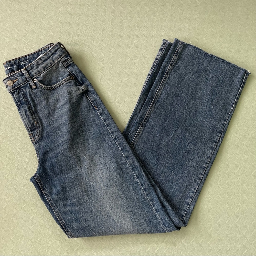 Extra High Rise Wide Leg Jeans Sz 4 Tall